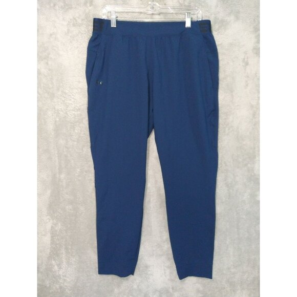 Under Armour Pants Womens Large Blue Loose Vanish Woven Joggers Tapered Leg - Picture 1 of 10